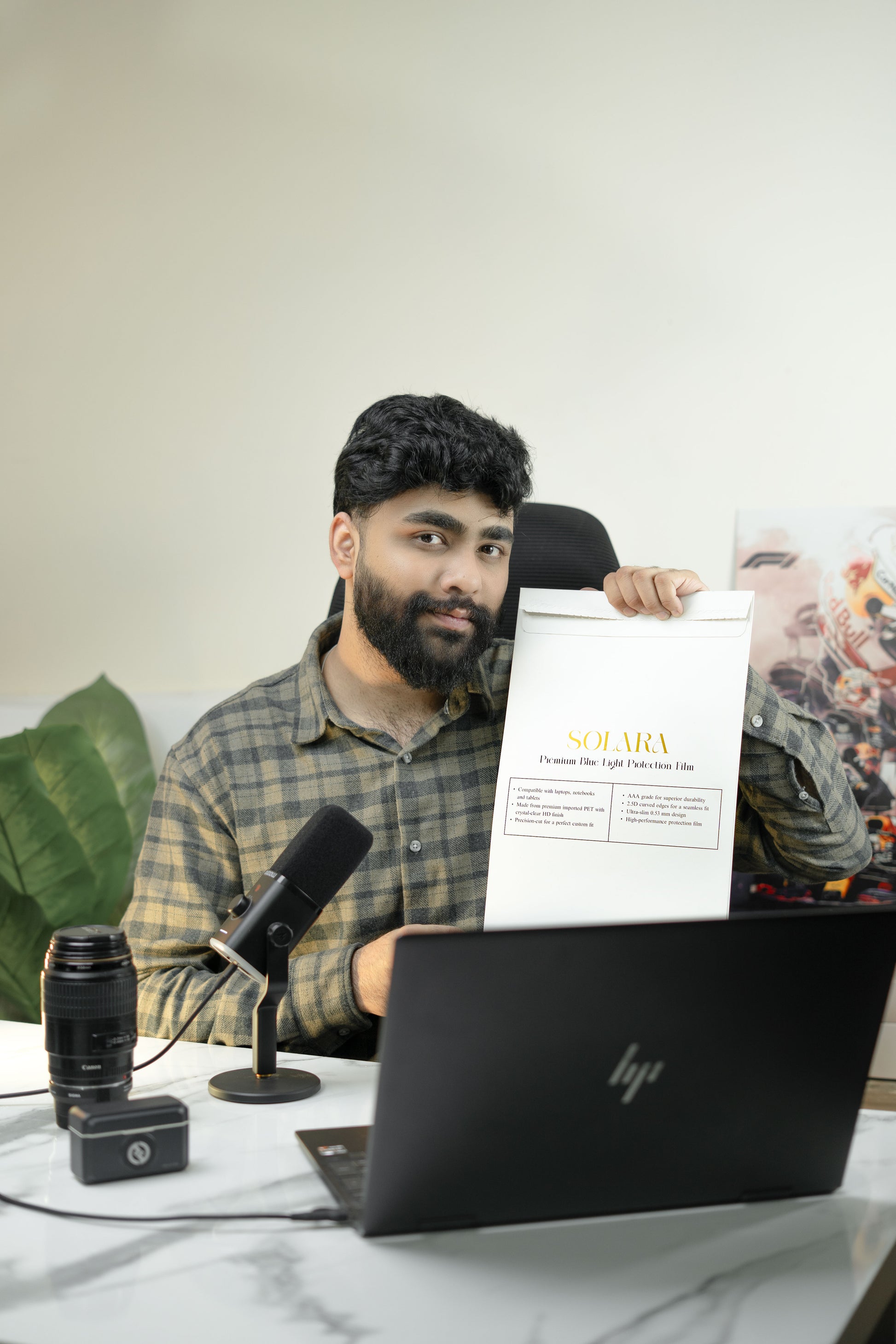 CORIOM Solara Premium Screen Guard – Ultra Clear High Durability Protector with Magnetic Alignment Slim Minimal Design for Laptop and Digital Devices - Coriom