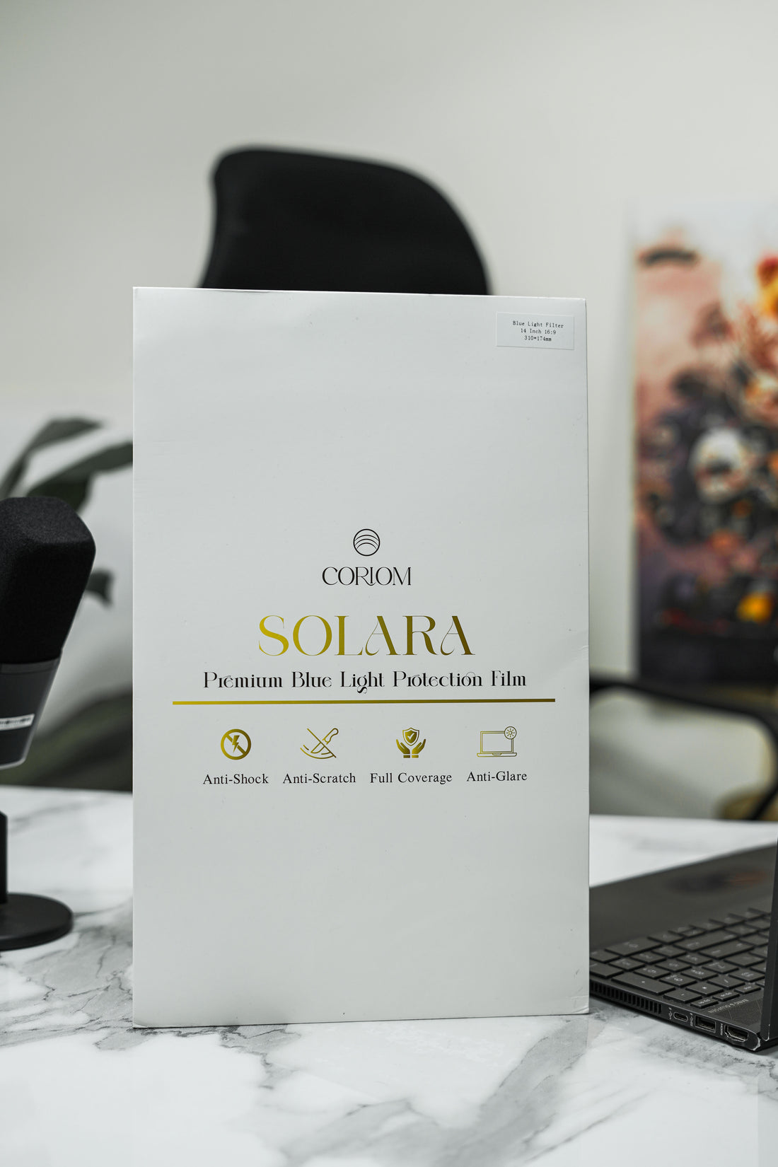 CORIOM Solara Premium Screen Guard – Ultra Clear High Durability Protector with Magnetic Alignment Slim Minimal Design for Laptop and Digital Devices - Coriom