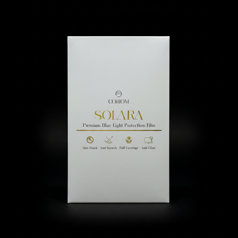 CORIOM Solara Premium Screen Guard – Ultra Clear High Durability Protector with Magnetic Alignment Slim Minimal Design for Laptop and Digital Devices - Coriom